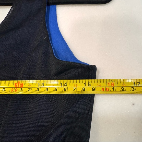 Ralph Lauren Women’s Black W/Royal Blue Dress  Sleeveless, Knee Length Sz M - Picture 9 of 11